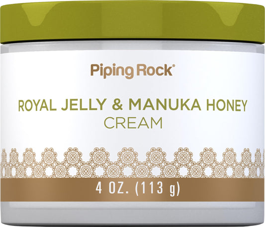 Piping Rock front jar view showing clean packaging and easy scoop benefit