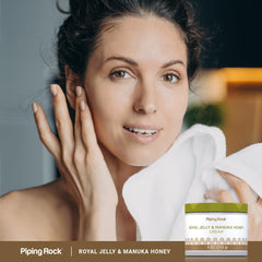 Piping Rock jar on bathroom counter conveying daily routine hydration benefit