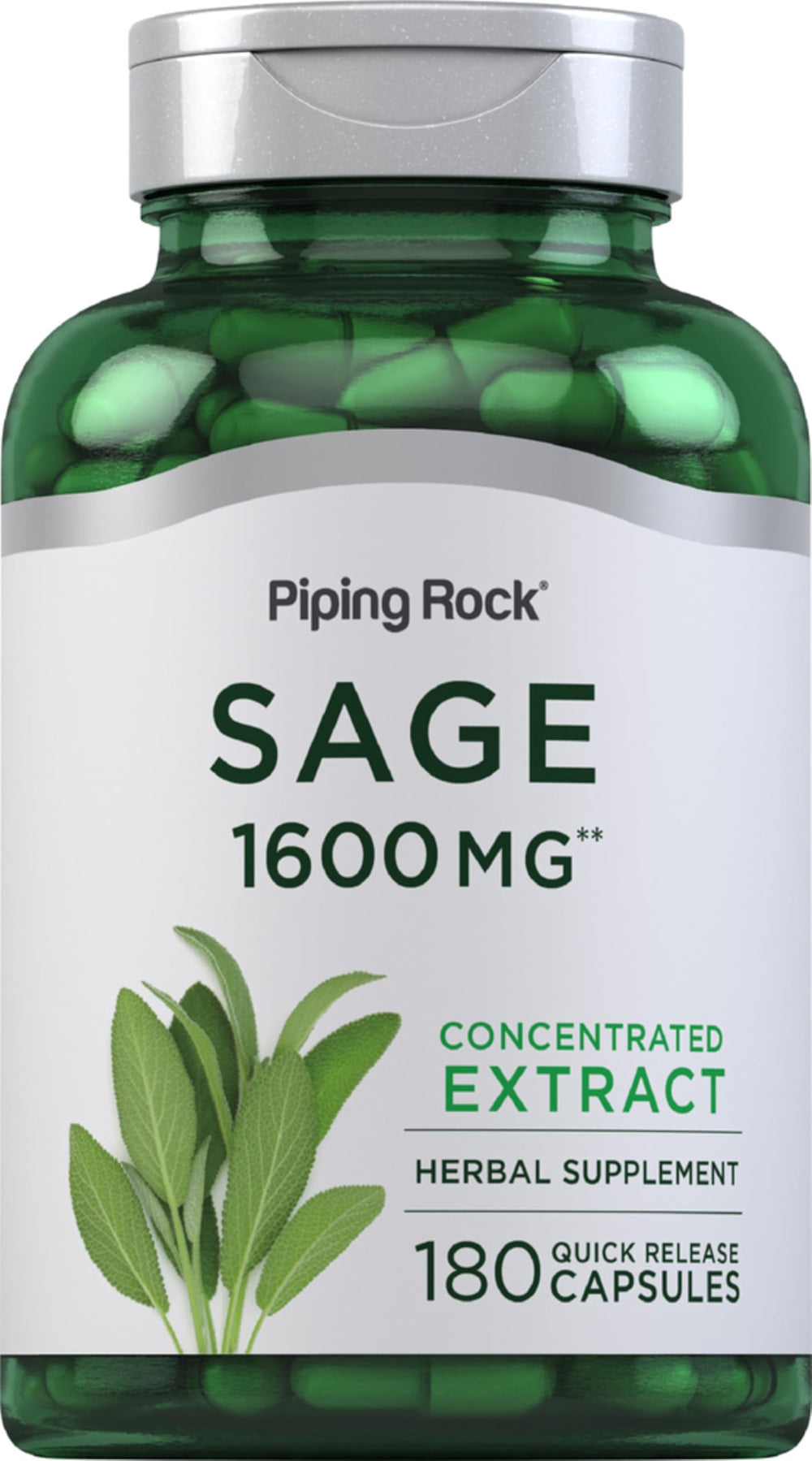 Piping Rock front packaging showing bottle and capsule count, clear value