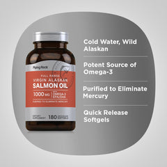 Piping Rock open bottle with softgels on a spoon for simple daily dosing