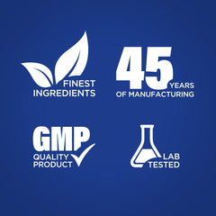 Piping Rock label detail showing ingredient list and laboratory-tested claim