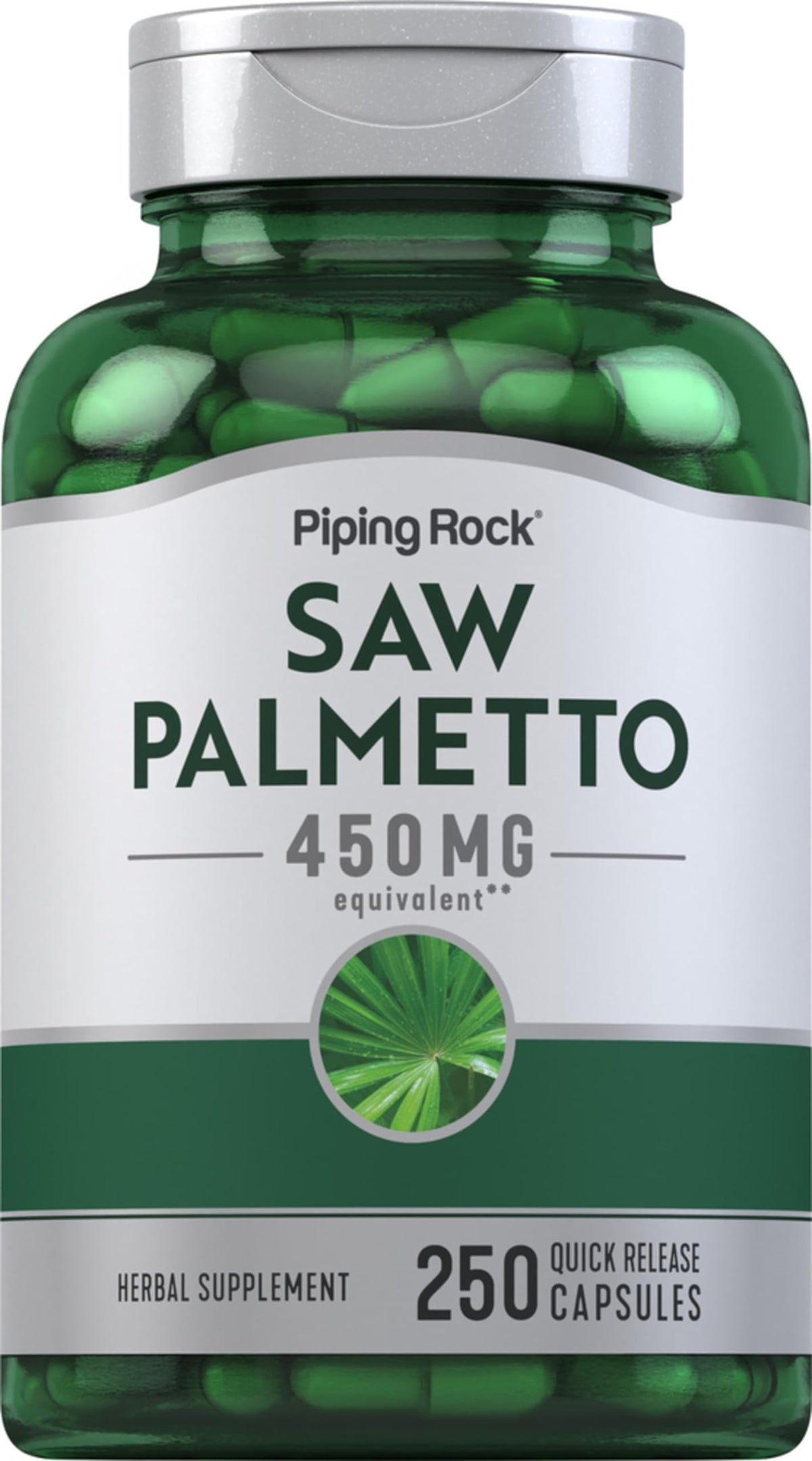 Piping Rock front label showing product name and capsule count for clarity