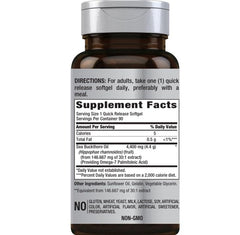 Piping Rock bottle stored in a supplement drawer illustrating convenient daily use