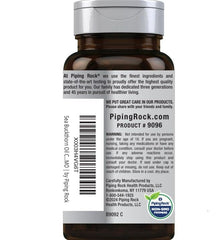 Piping Rock bottle on kitchen counter with glass of water for morning routine