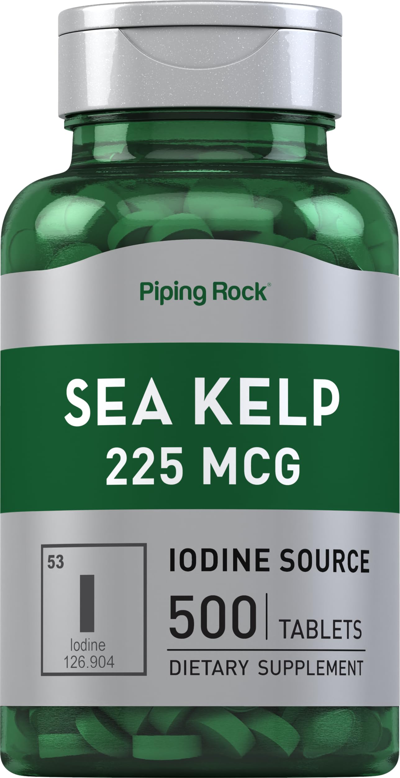 Piping Rock front packaging showing bottle and label for easy identification and shelf appeal