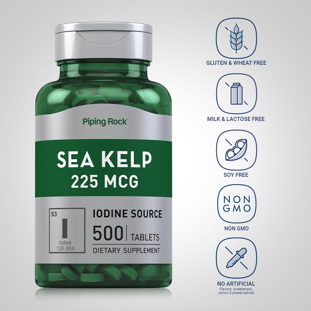Piping Rock several tablets spread on surface illustrating tablet shape and daily supply