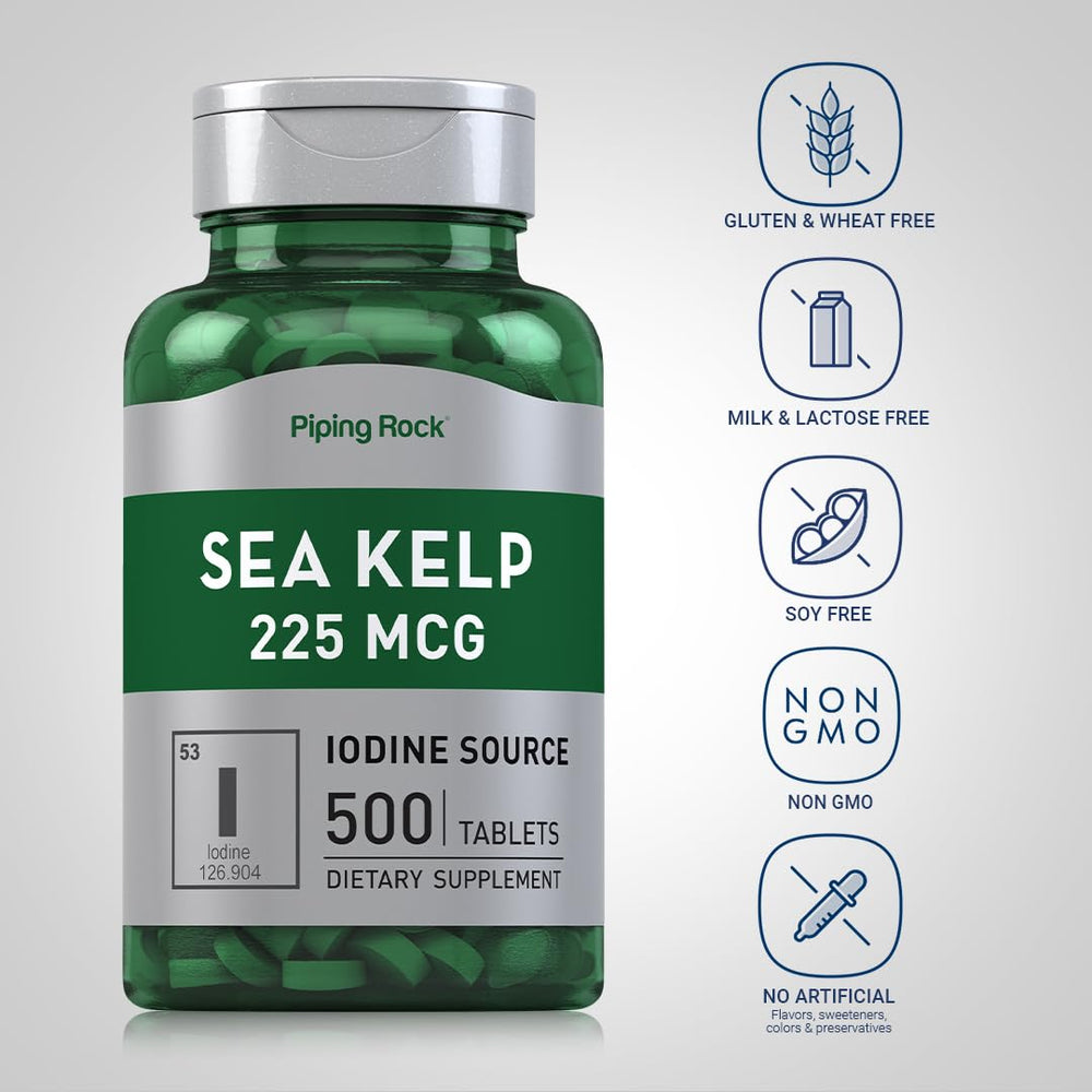 Piping Rock several tablets spread on surface illustrating tablet shape and daily supply