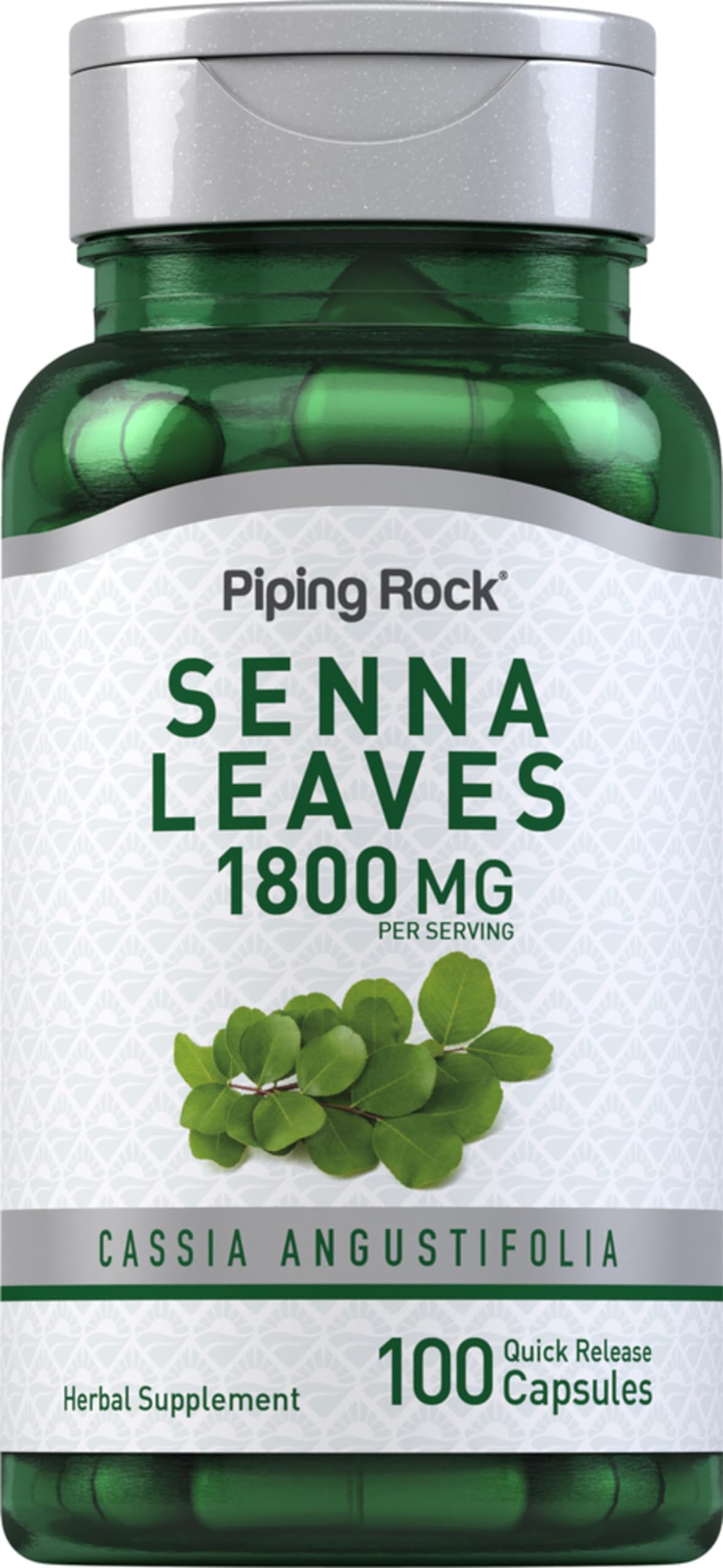 Piping Rock bottle front packaging showing product name and count for clear identification