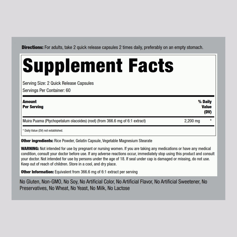Piping Rock side label detail showing ingredient list and lab-tested claim for transparency