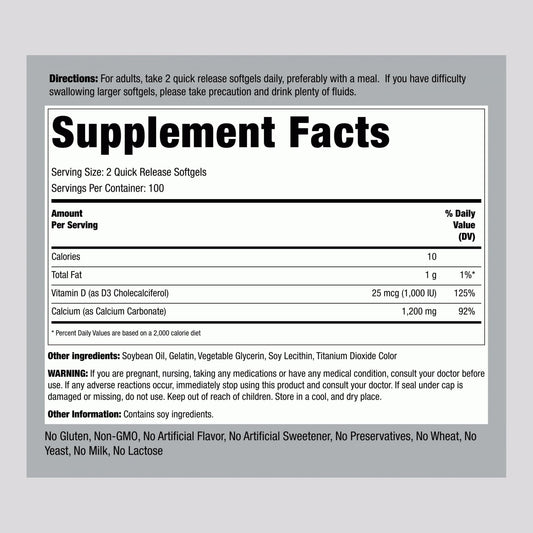 Piping Rock close-up of softgels showing smooth texture and quick-release benefit