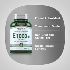 Piping Rock softgels held in hand, demonstrates compact size and portability