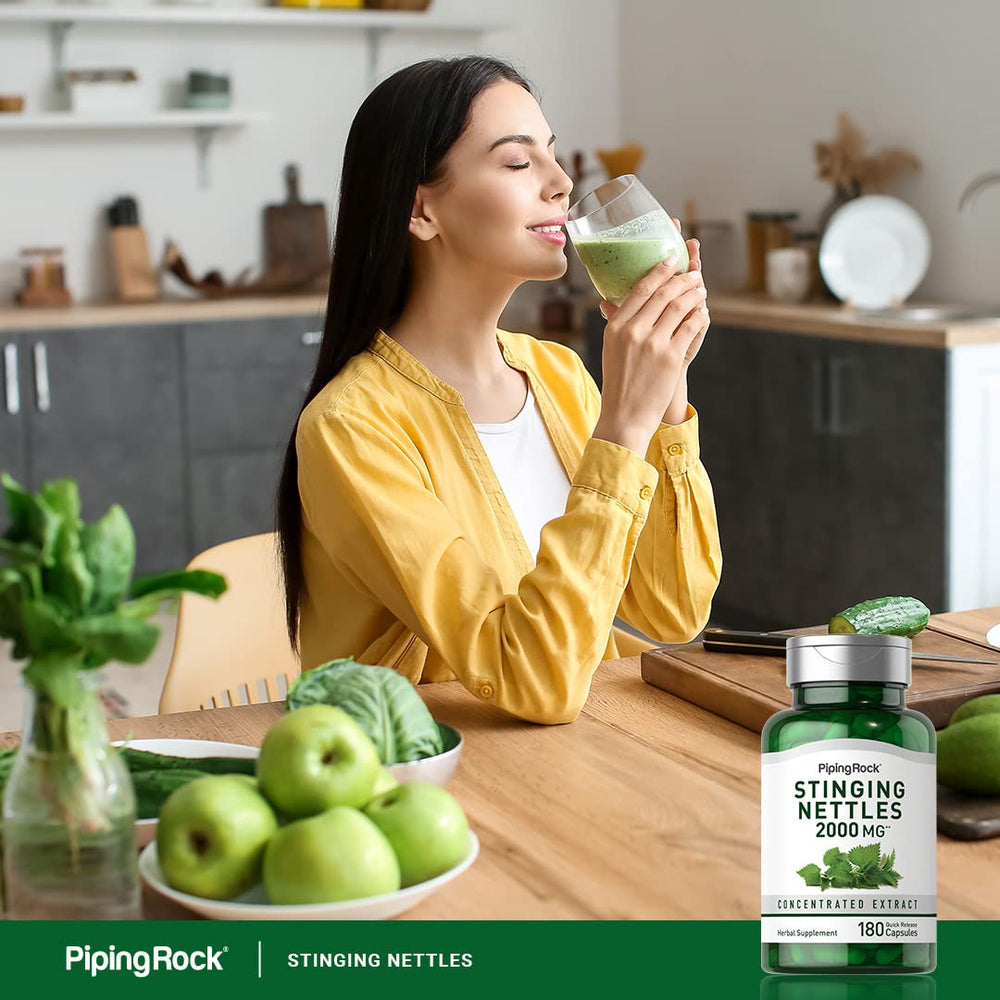 Piping Rock bottle on kitchen counter illustrating easy integration into routine