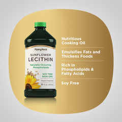 Piping Rock lecithin blended into a smoothie showing smooth texture and convenience