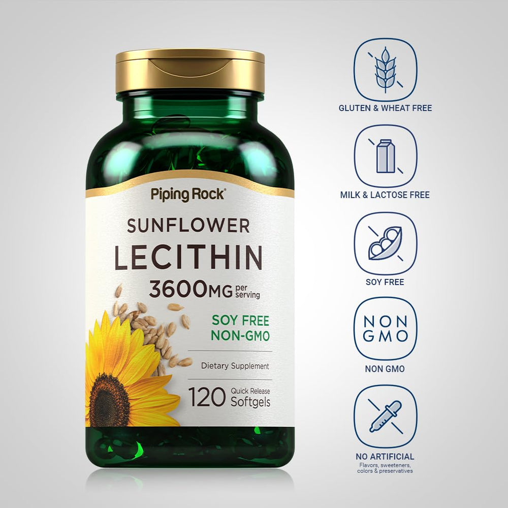 Label highlighting 3600 mg per serving and phosphatidylcholine
