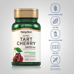 Close-up of Tart Cherry Capsules showing texture