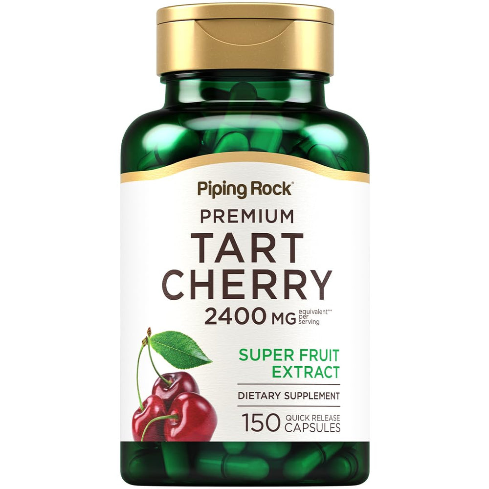 Bottle front view of Piping Rock Tart Cherry Extract 2400mg