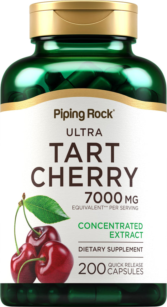 Piping Rock Tart Cherry Extract Capsules bottle with label