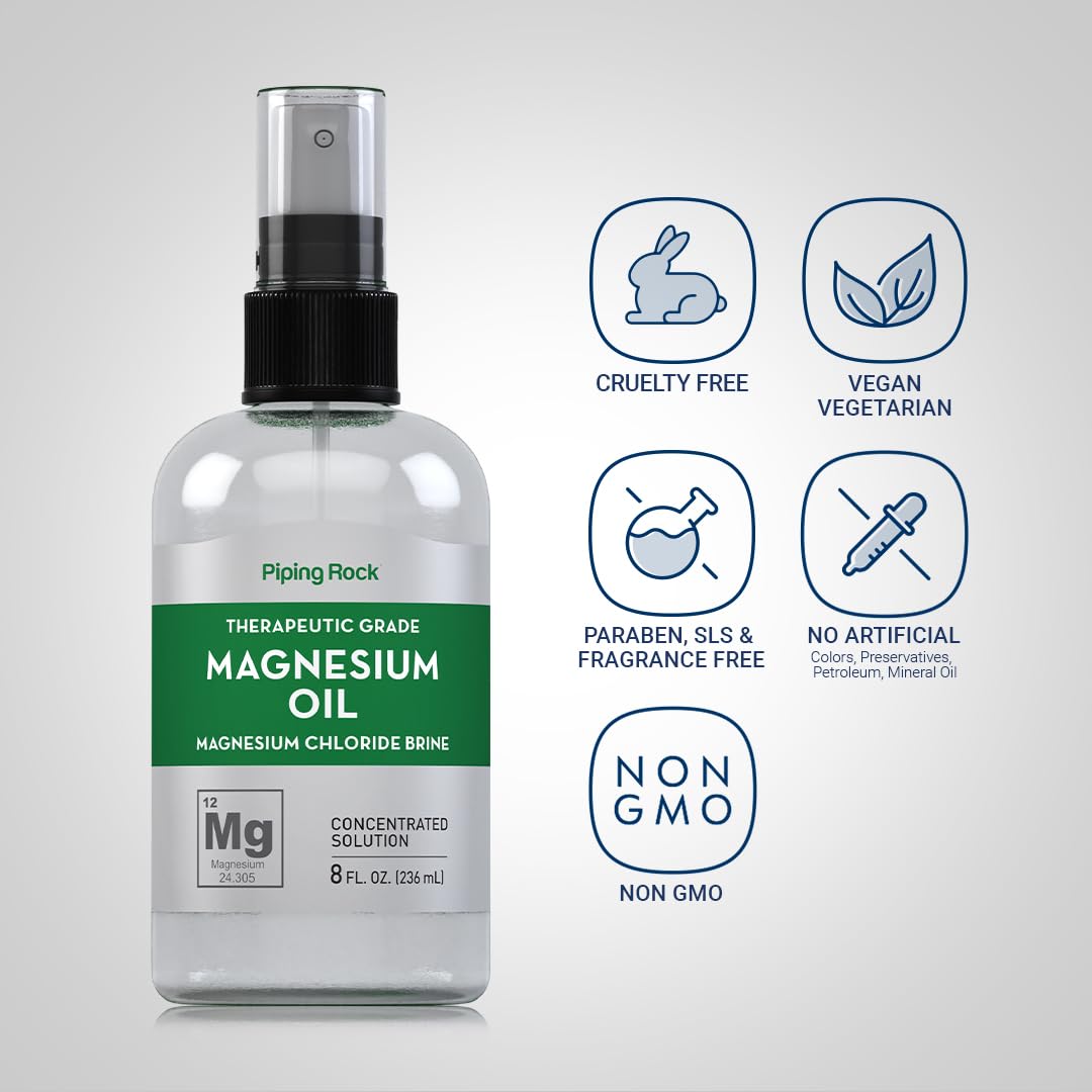 Piping Rock magnesium droplets on skin texture highlighting absorption and ease of use