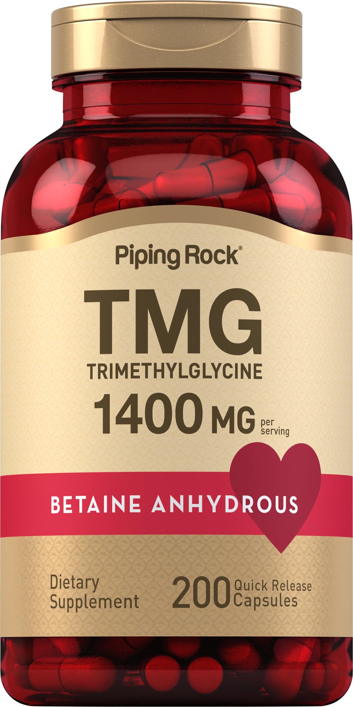 Piping Rock front packaging showing bottle and product name for clear identification