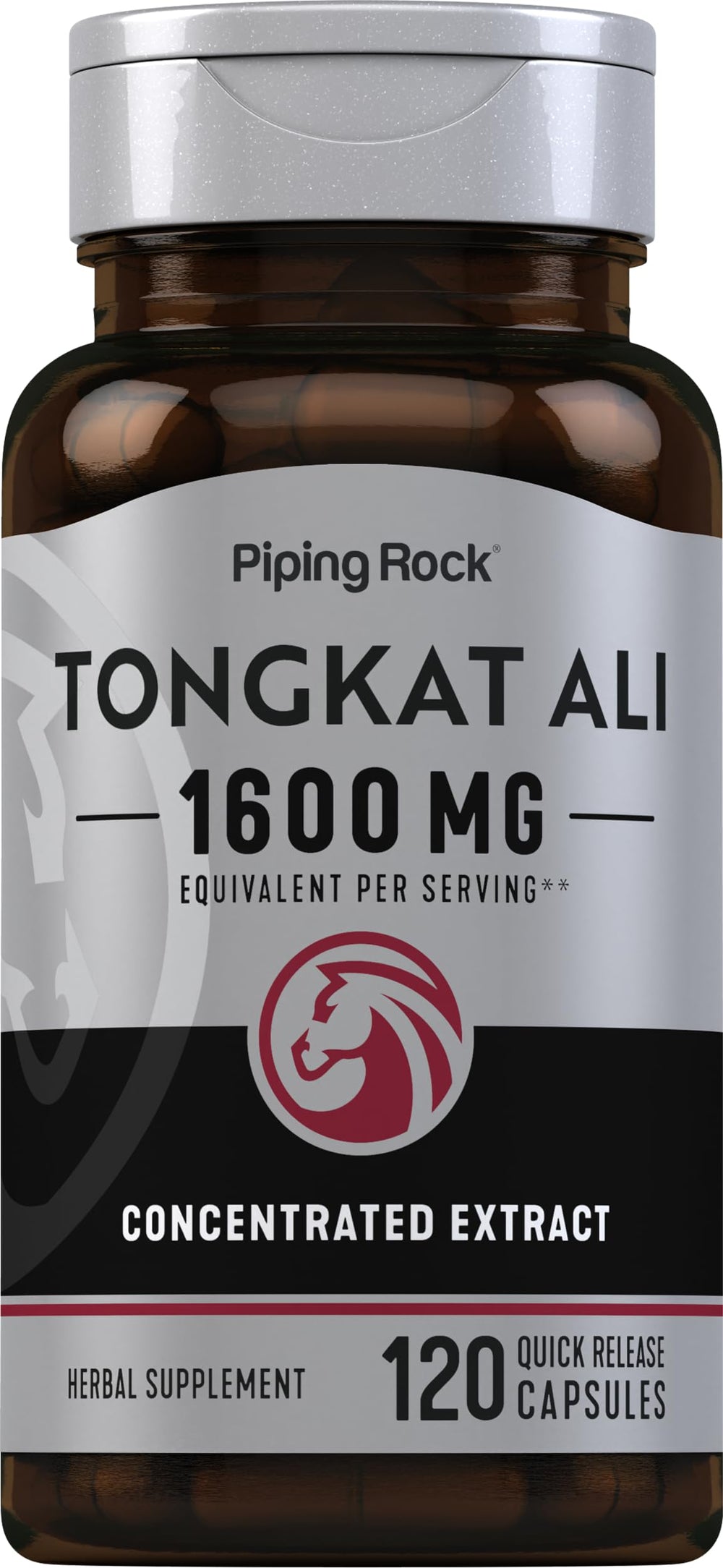 Piping Rock front packaging showing the bottle for clear product ID and benefits