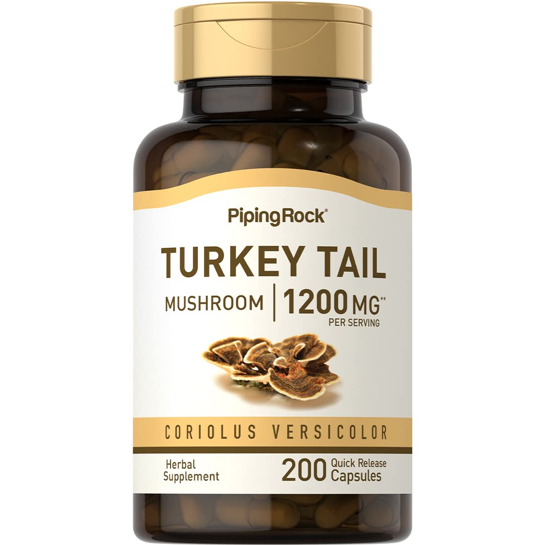 Piping Rock bottle front label showing product name and capsule count benefit: clear identification