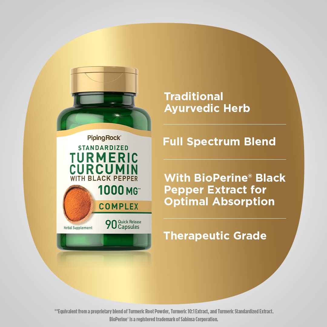 Black Pepper extract and turmeric for absorption
