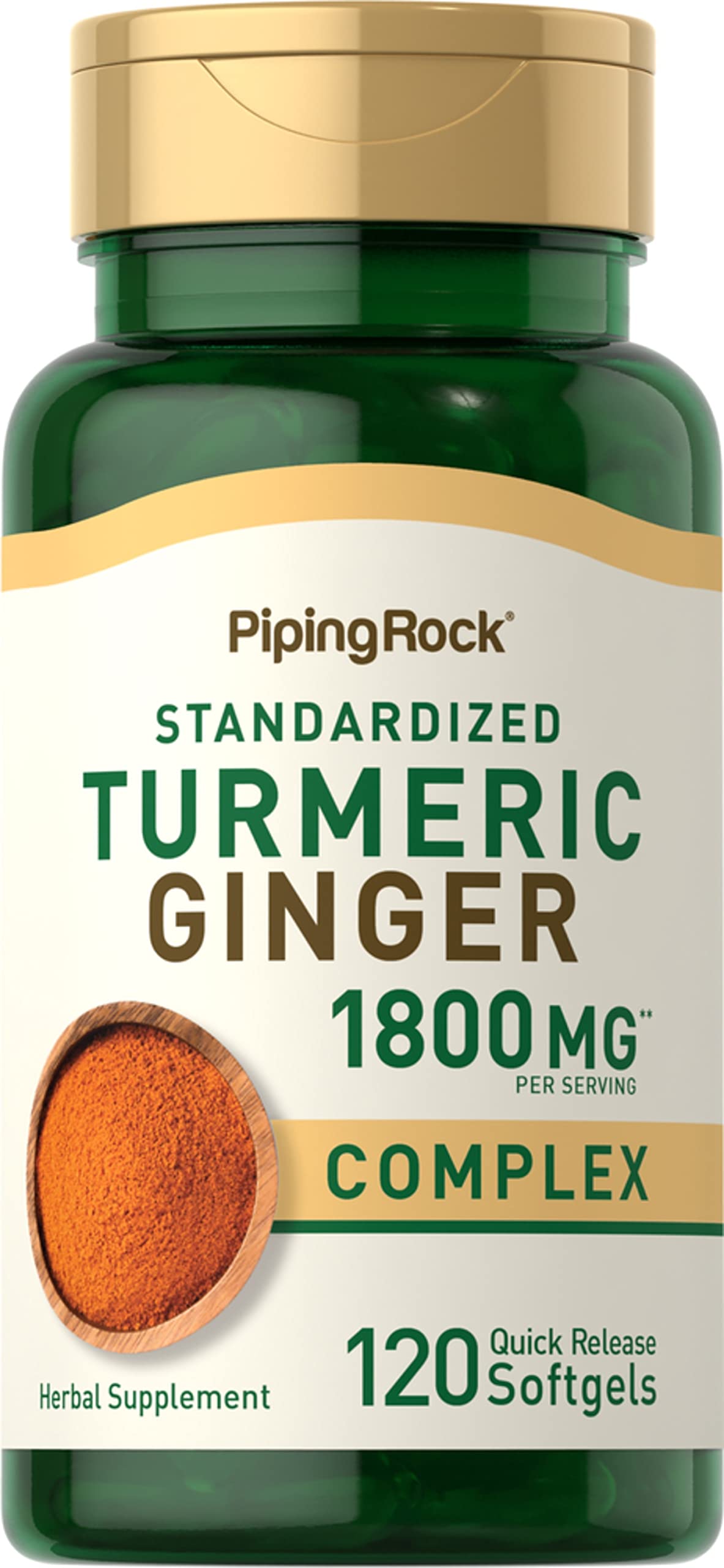 Piping Rock front bottle image showing clear product branding and supplement count