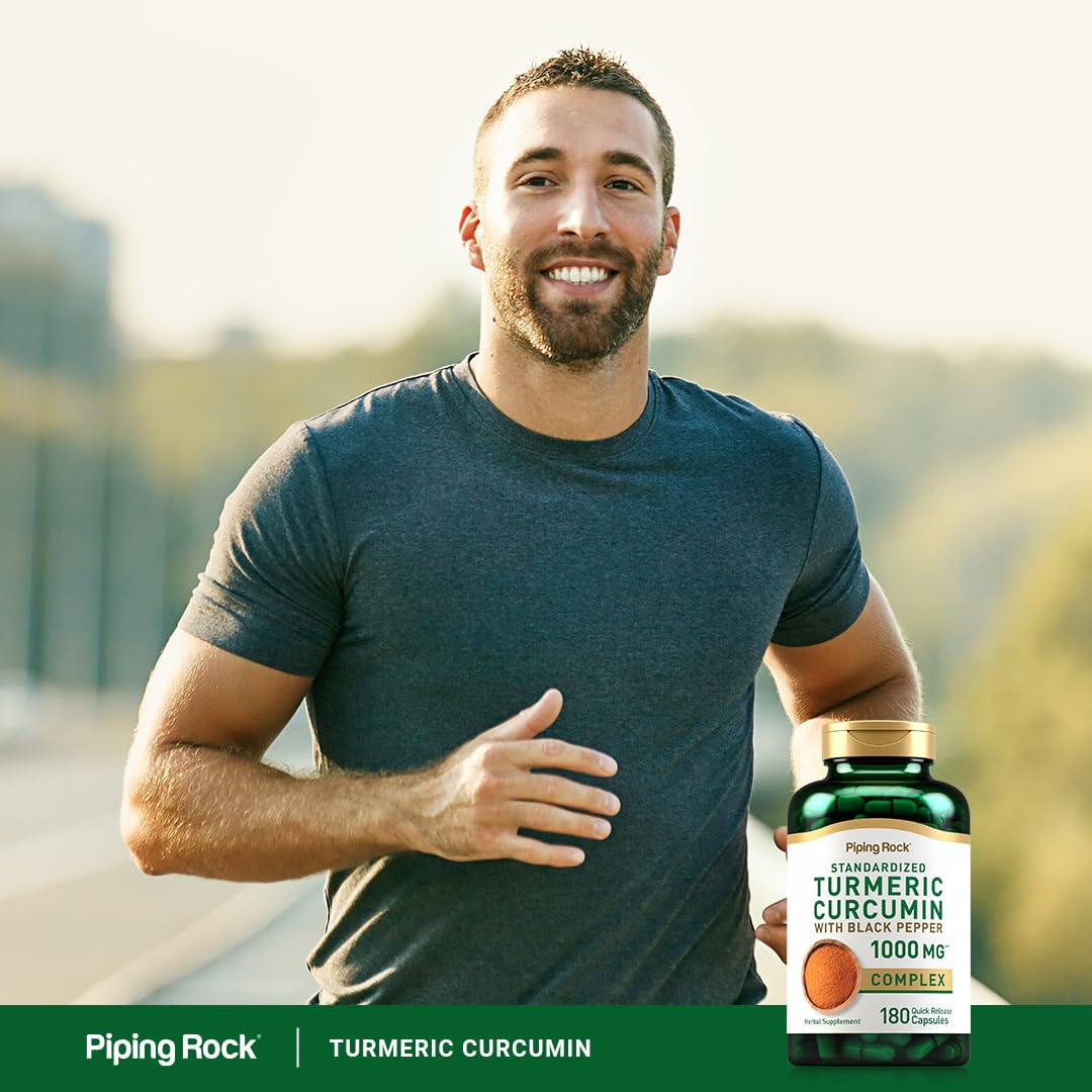 Piping Rock bottle on breakfast table suggesting daily routine convenience