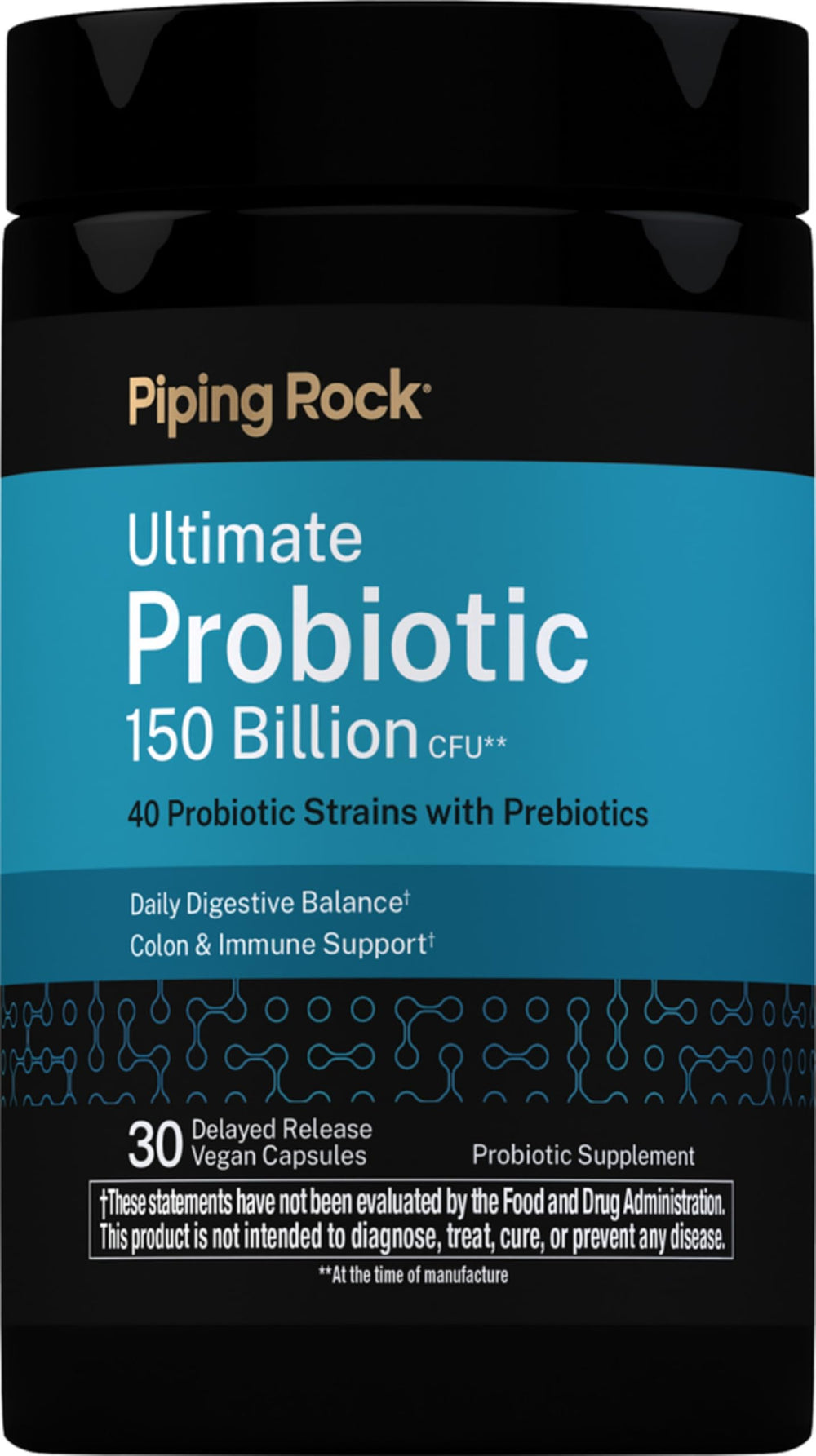 Piping Rock front bottle view showing label and benefits