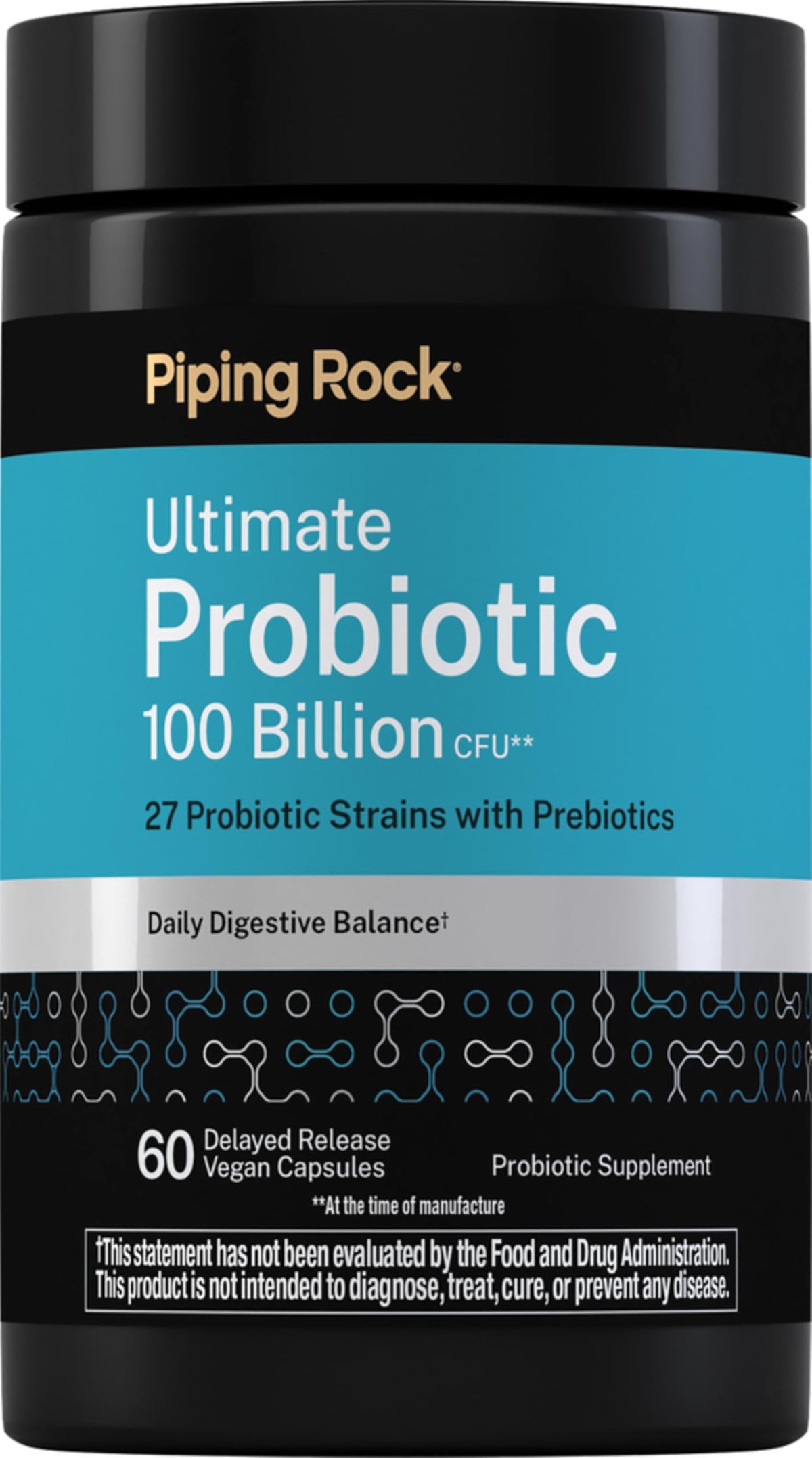 Piping Rock bottle front view showing label and product identity for clear selection