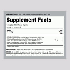 Graphic highlighting Piping Rock Ultra Resveratrol Complex