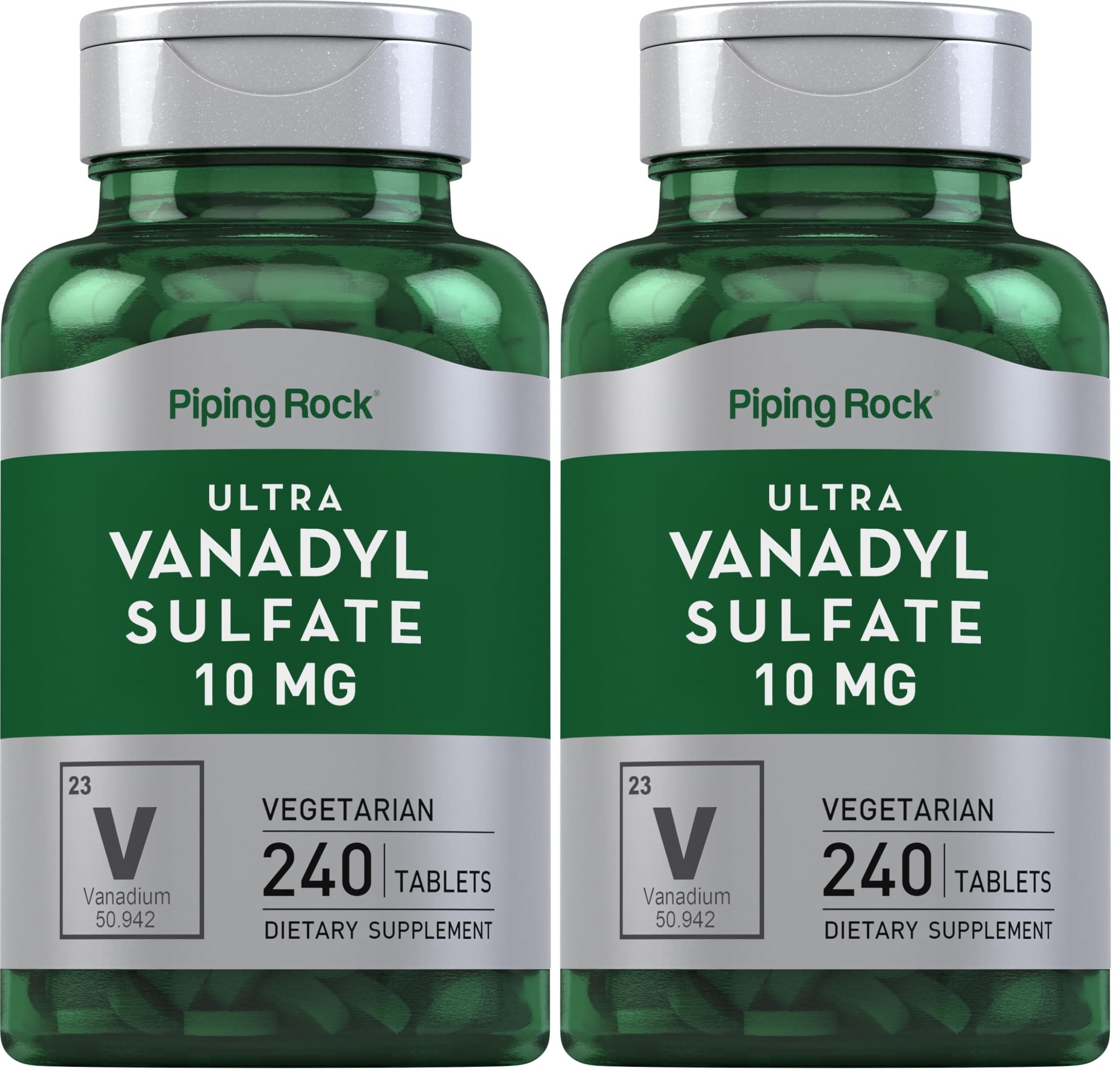 Piping Rock Vanadyl Sulfate 10 mg Ultra Complex bottle Pack of 2