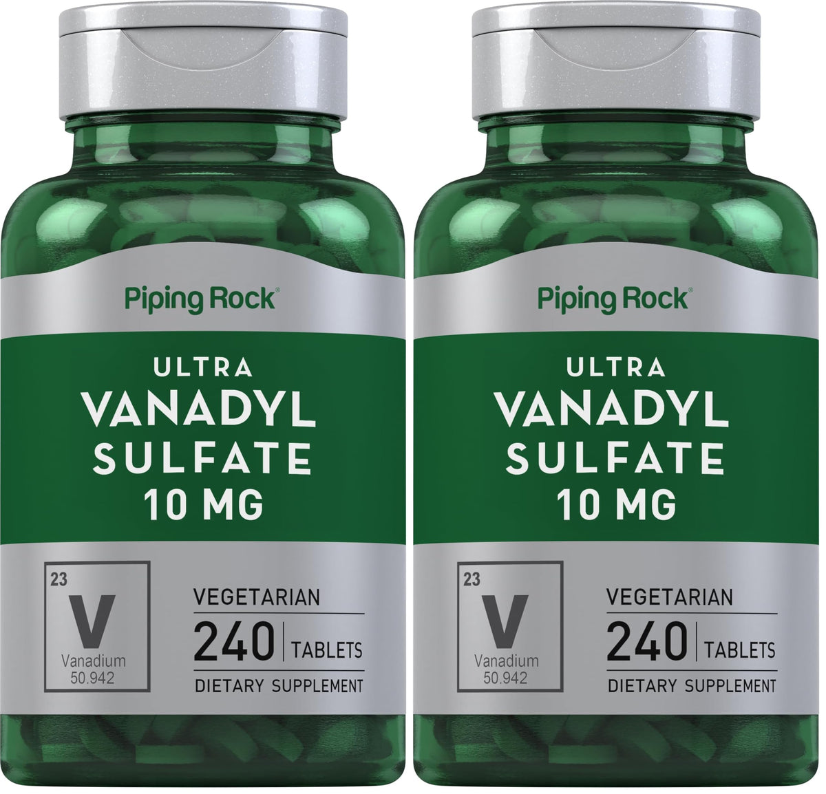 Piping Rock Vanadyl Sulfate 10 mg Ultra Complex bottle Pack of 2