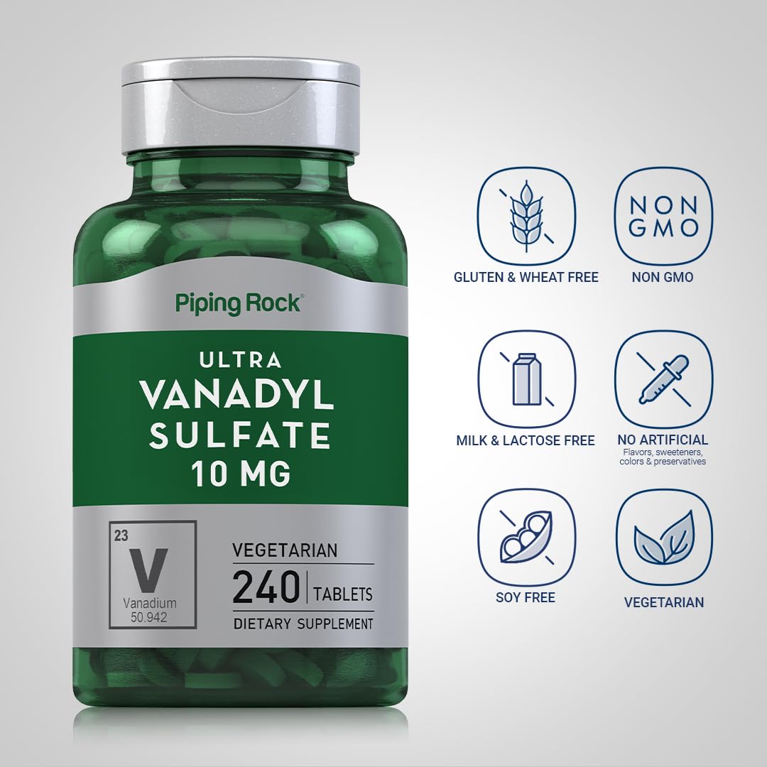 Piping Rock open bottle with tablets visible to confirm quantity and form