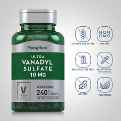 Piping Rock open bottle with tablets visible to confirm quantity and form