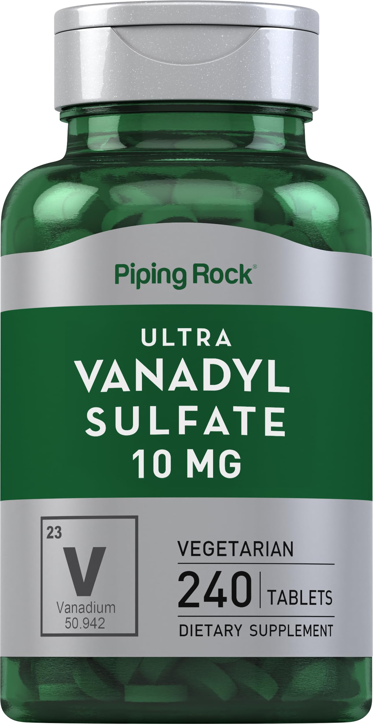 Piping Rock front packaging showing bottle and label clarity and ingredient info