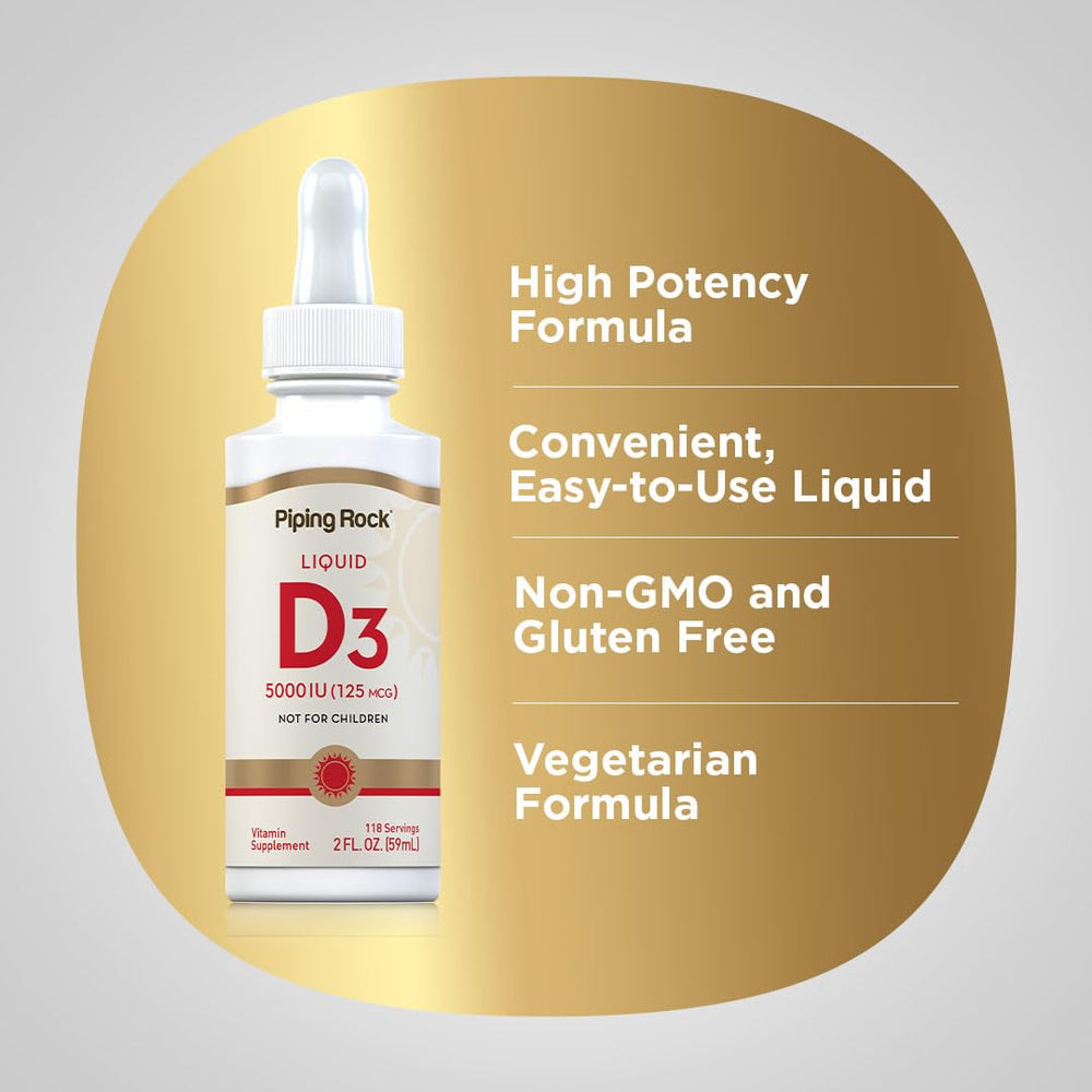 Piping Rock label close-up showing ingredients and purity benefit