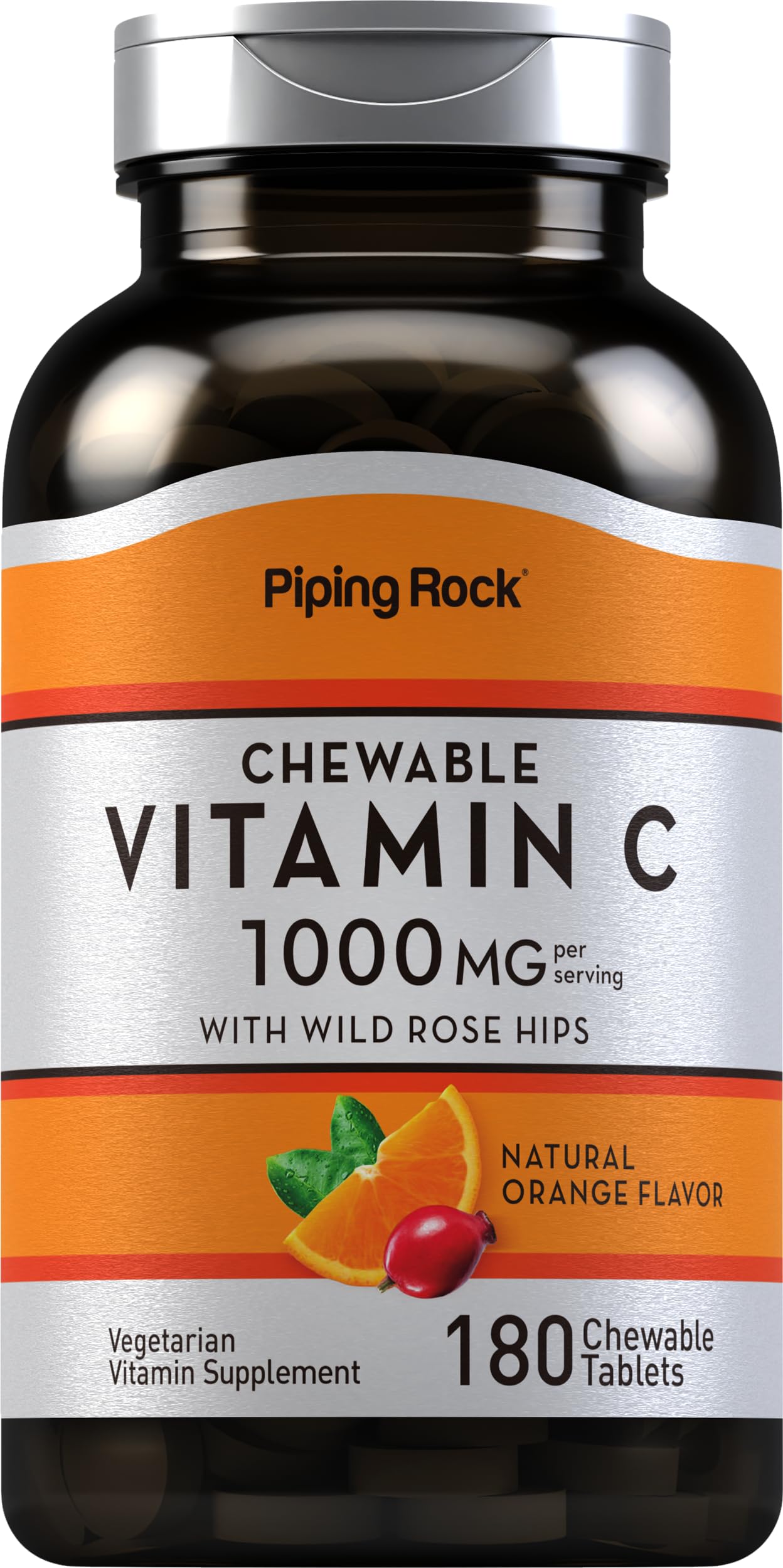 Piping Rock front packaging showing bottle and 180-count benefit