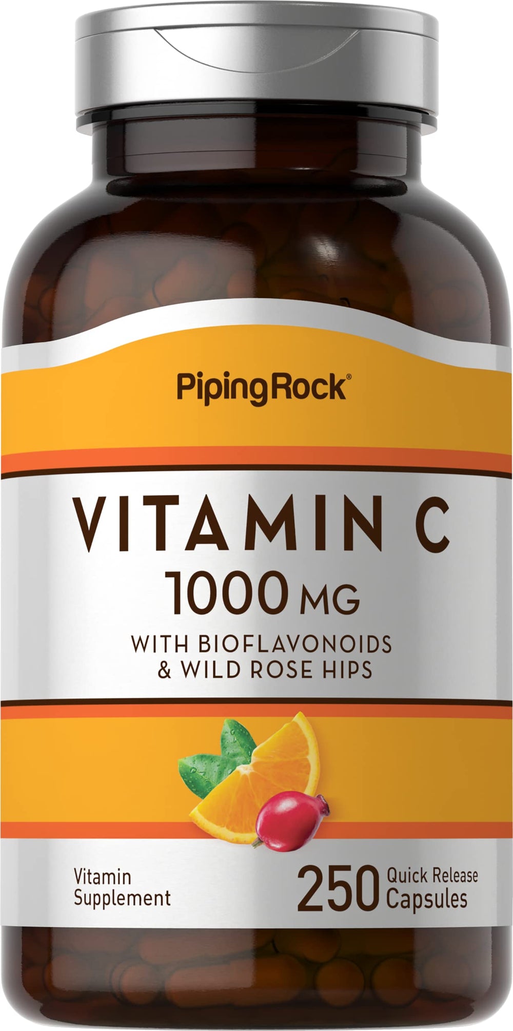Piping Rock front packaging showing bottle and label benefit clarity