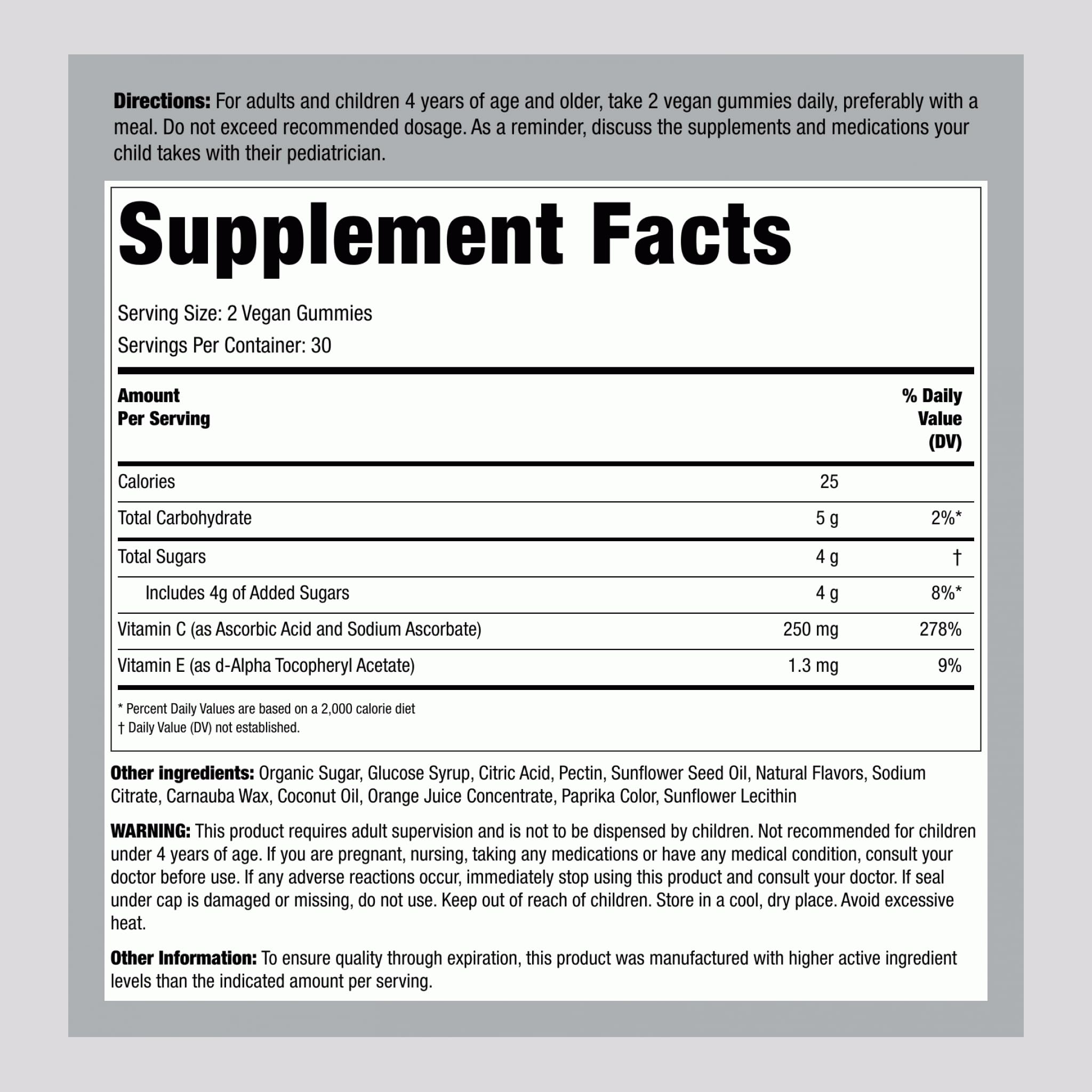Piping Rock open jar with gummies visible for easy daily dosing benefit