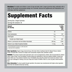 Piping Rock open jar with gummies visible for easy daily dosing benefit