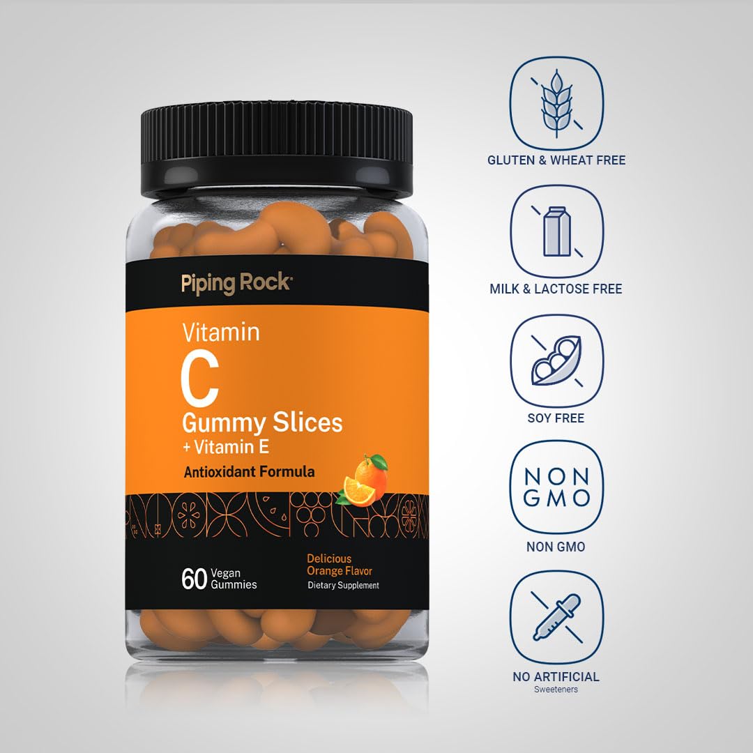 Piping Rock close-up texture of gummy highlighting soft chewable benefit