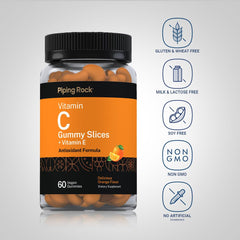 Piping Rock close-up texture of gummy highlighting soft chewable benefit