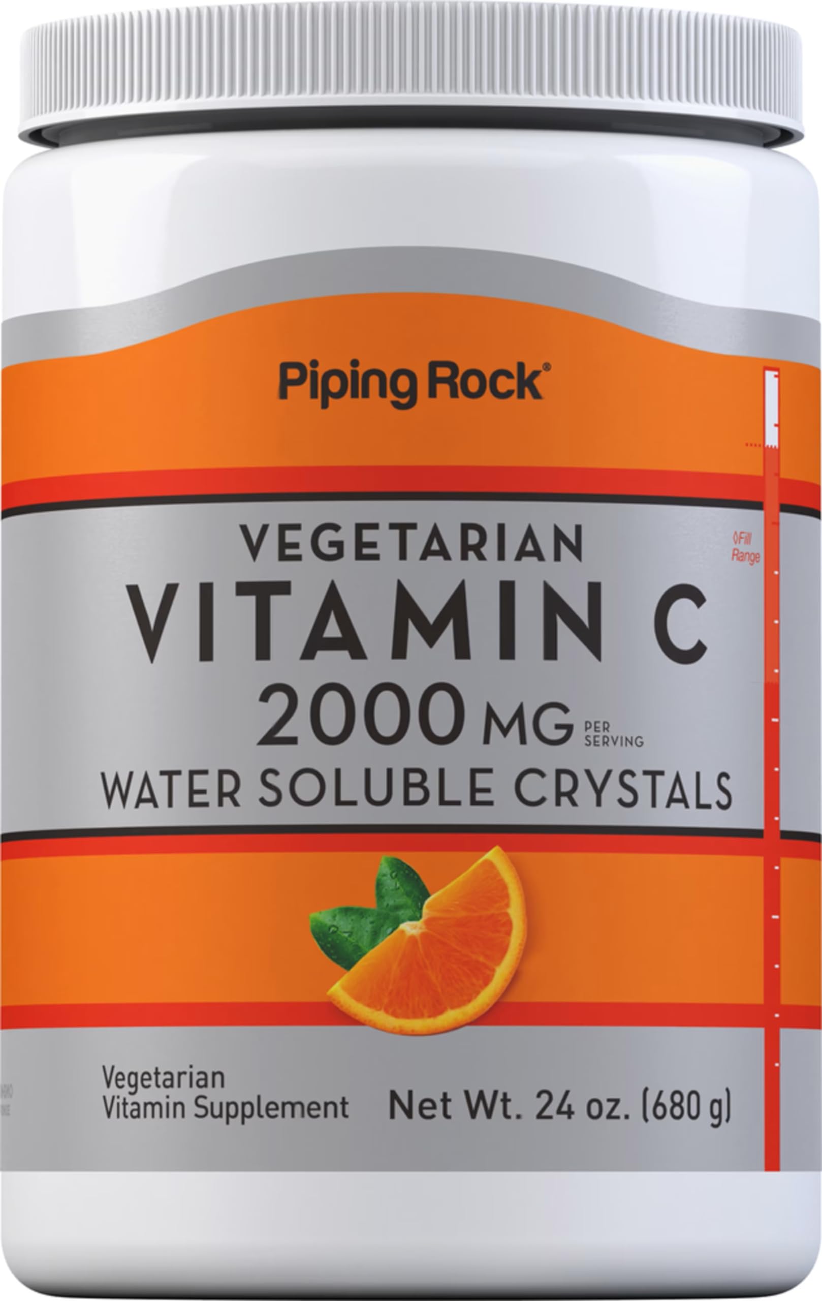 Piping Rock front packaging showing clean label and product size benefit
