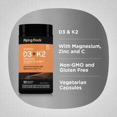 Piping Rock supplement label showing ingredient list and testing