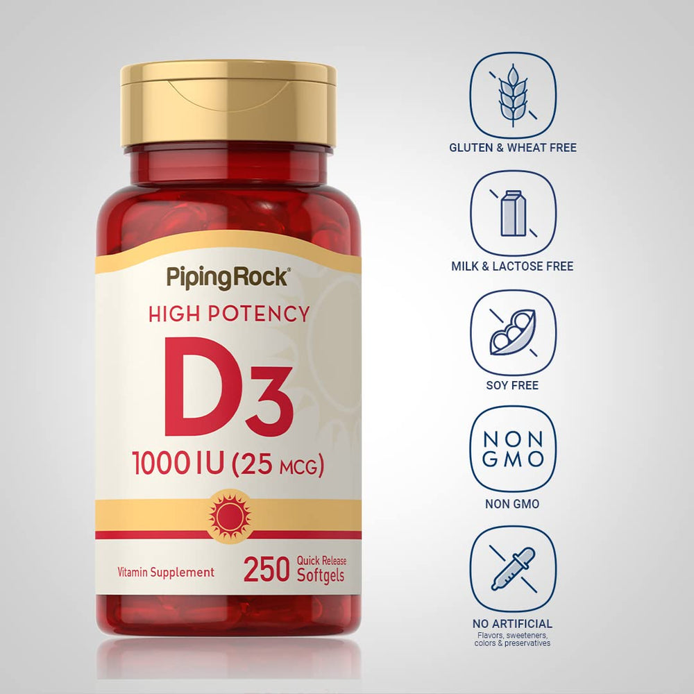 Piping Rock softgel texture detail emphasizing purity and consistent formulation