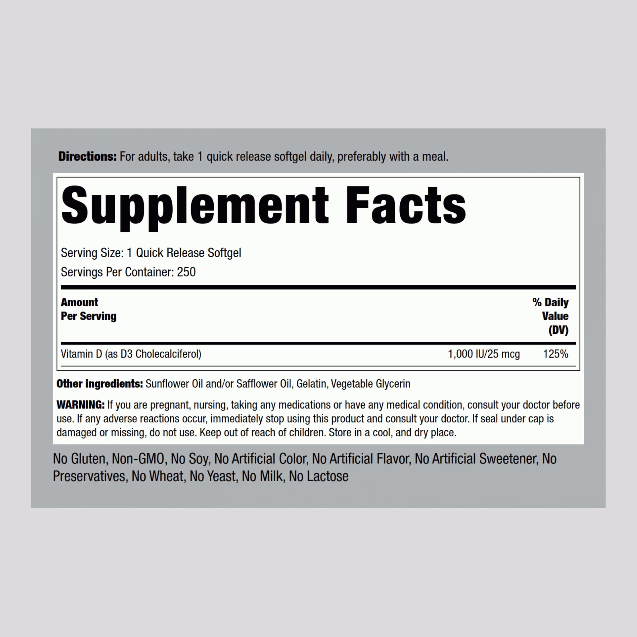 Piping Rock softgels close-up highlighting smooth quick-release surface