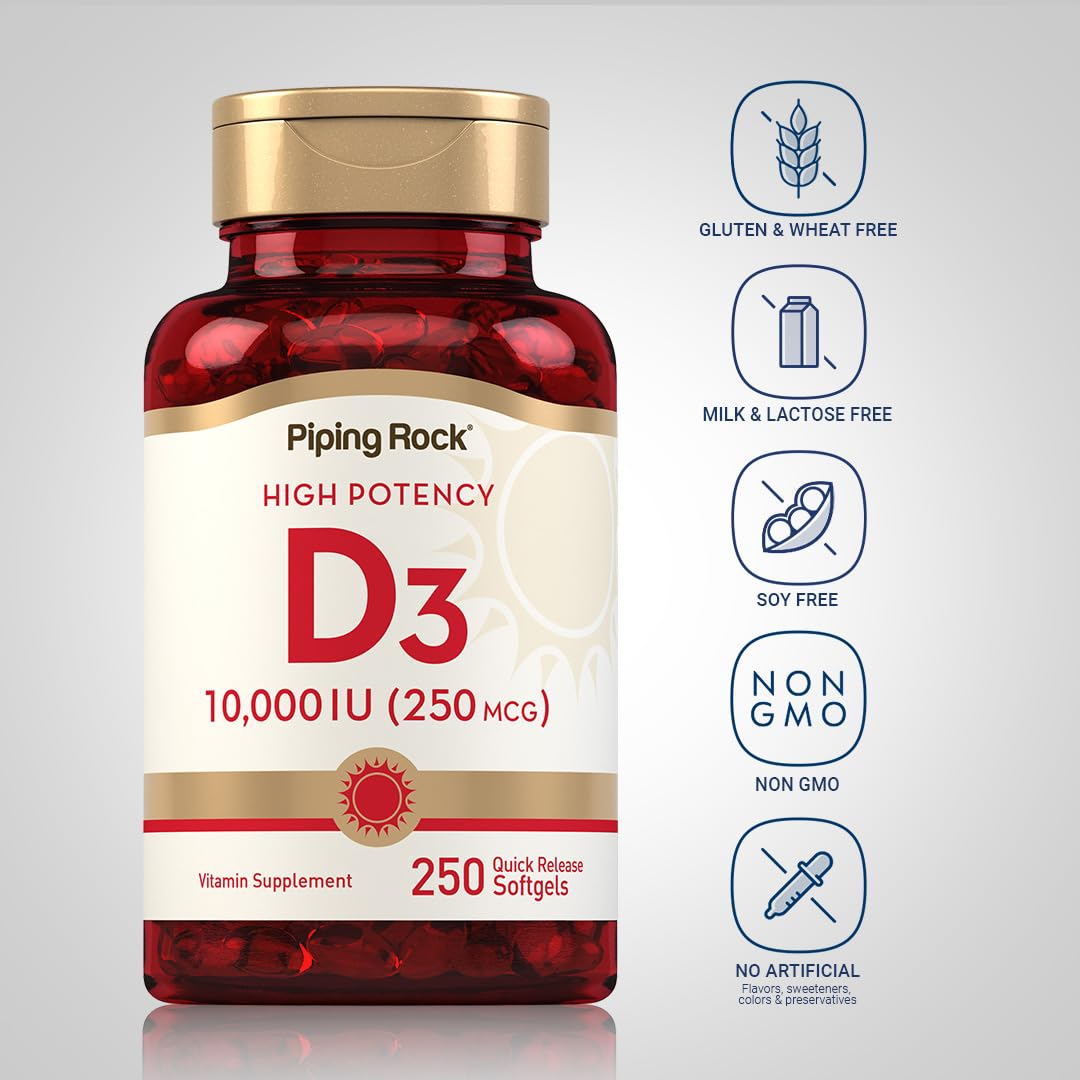 Piping Rock softgels in hand demonstrating convenient single-dose size