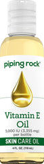 Piping Rock front bottle view showing clear label and compact bottle, improving shelf visibility