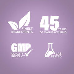 Close-up of Piping Rock label showing ingredients and purity assurance